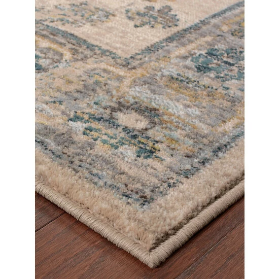 Vermont Country Store Sandgate Floral Rectangle Area Rug Ivory - Image 6