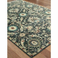 Vermont Country Store Navy Rockingham Heirloom Area Rug