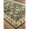 Vermont Country Store Glastonbury Border Print Area Rug Navy