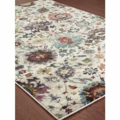 Vermont Country Store Bennington Blossoms Area Rug Stone