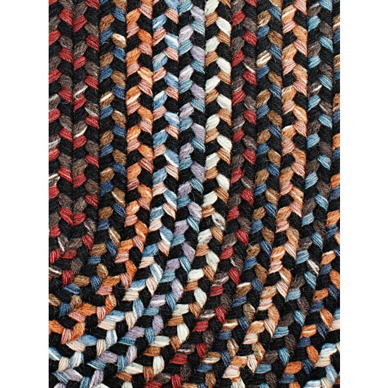 Vermont Country Store Northshire Multicolor Braided Oval Wool Runner Green Multi - Image 11