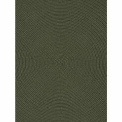 Vermont Country Store Mount Mansfield Solid Braided Oval Runner Blue