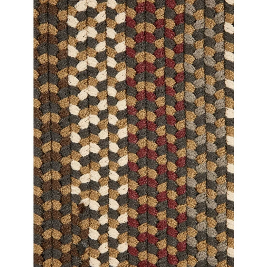 Vermont Country Store Mount Mansfield Indoor/Outdoor Multicolor Braided Round Rug Brown Multi - Image 5