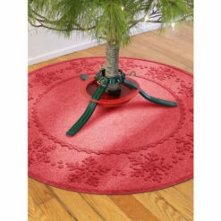 Water Hog Waterhog Snowflake Christmas Tree Mat Blue
