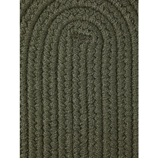 Vermont Country Store Mount Mansfield Indoor/Outdoor Solid Braided Oval Rug Light Brown - Image 2