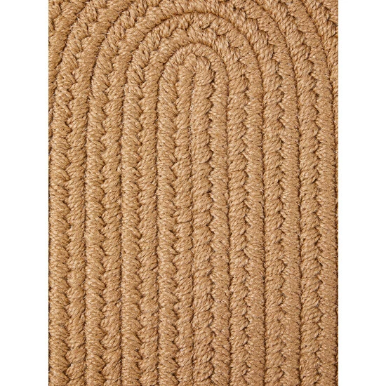 Vermont Country Store Mount Mansfield Indoor/Outdoor Solid Braided Oval Rug Light Brown - Image 9