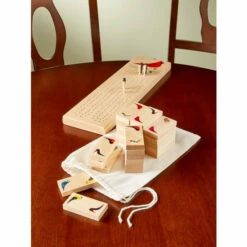 Vermont Country Store Bird Lover's Cribbage And Dominoes Game Set