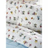 Peanuts Snow Fun Portuguese Cotton Percale Sheet Set White