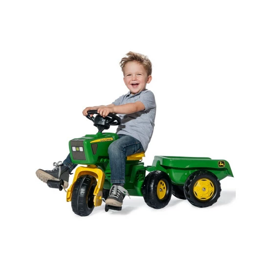 Vermont Country Store Kid's John Deere Tractor With Trailer