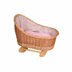 Vermont Country Store Wicker Doll Cradle
