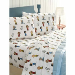 Peanuts Gang Portuguese Flannel Sheet Set