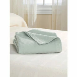 Vermont Country Store Constant Comfort Blanket Or Throw Natural