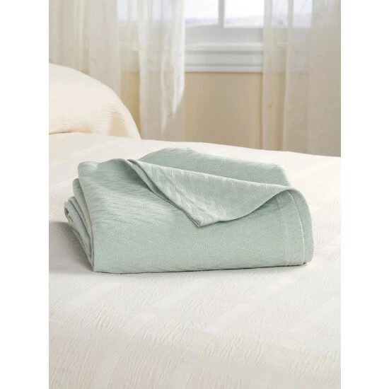 Vermont Country Store Constant Comfort Blanket Or Throw Natural