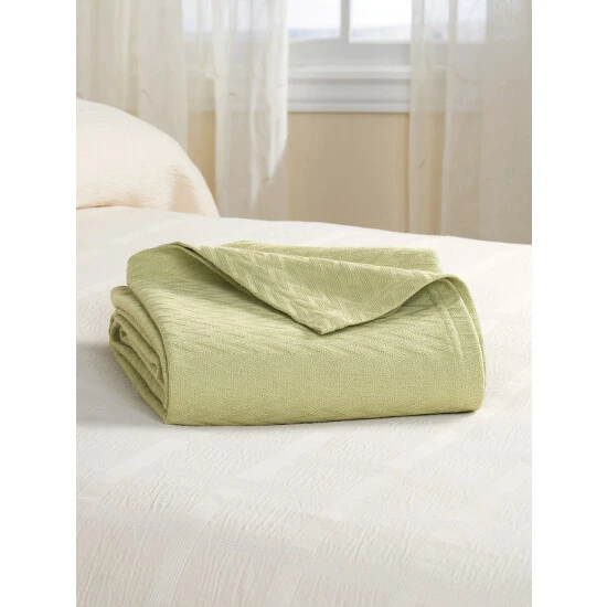 Vermont Country Store Constant Comfort Blanket Or Throw Natural - Image 8