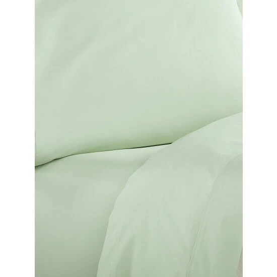 Vermont Country Store Clothesline Crisp Cotton Percale Sheet Set White - Image 9