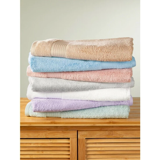 Vermont Country Store Cotton/Bamboo Open-Stock Bath Towel Collection Natural - Image 4