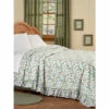 Vermont Country Store Floral Plisse Bedspread Garden Floral