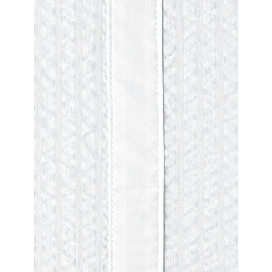 Vermont Country Store Striped Seersucker Portuguese Cotton Percale Bedspread Blue Stripe - Image 7