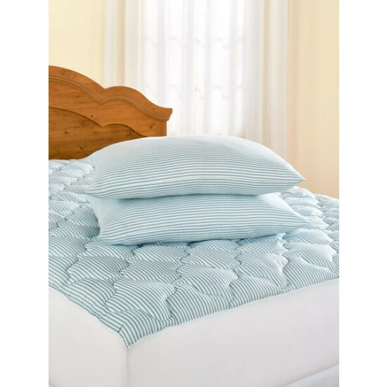 Vermont Country Store Classic Ticking Stripe Standard Pillow, Set Of 2 - Image 2