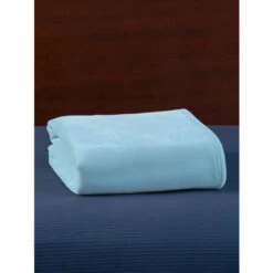 Vermont Country Store Classic Vellux Blanket Light Blue