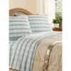 Vermont Country Store Open-Stock Plaid Portuguese Cotton Percale Sheets Sky Blue Plaid