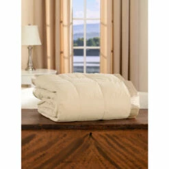 Vermont Country Store Superior Down Blanket Cream