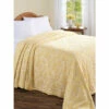 Vermont Country Store Supremely Soft Jacobean Floral Bedspread White