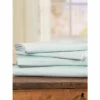 Vermont Country Store Supreme Sateen Portuguese Cotton Sheet Set Light Blue