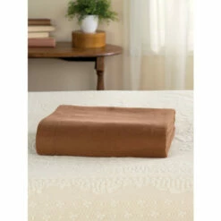 Vermont Country Store Solid Color Cotton Flannel Sheet Set Burgundy