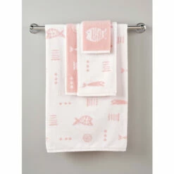 M.MAC Rock Fish Portuguese Cotton Bath Towel Collection Blue