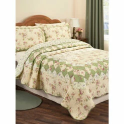 Vermont Country Store Cornflower Meadow Indoor/Outdoor Rug Blue Floral