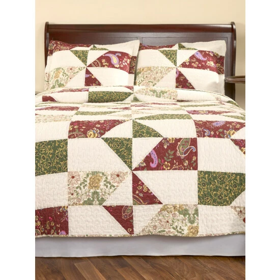 Vermont Country Store Vermont Traditions Patchwork Cotton Quilt Or Pillow Sham - Image 3
