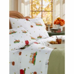 Peanuts Great Pumpkin Halloween Portuguese Cotton Percale Sheet Set