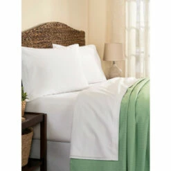 Vermont Country Store Silky-Soft Lyocell And Cotton Sheet Set White