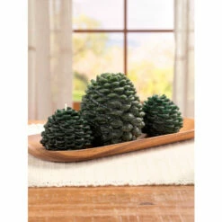 Vermont Country Store Artisan Pinecone Candles, In 2 Sizes Maple