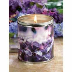 Vermont Country Store Vermont-Made Lilac Candle Tin
