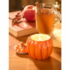 Vermont Country Store Ceramic Pumpkin Candle