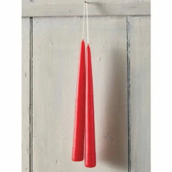 Vermont Country Store Hand-Dipped 9 Inch Taper Candles, 3 Pairs White